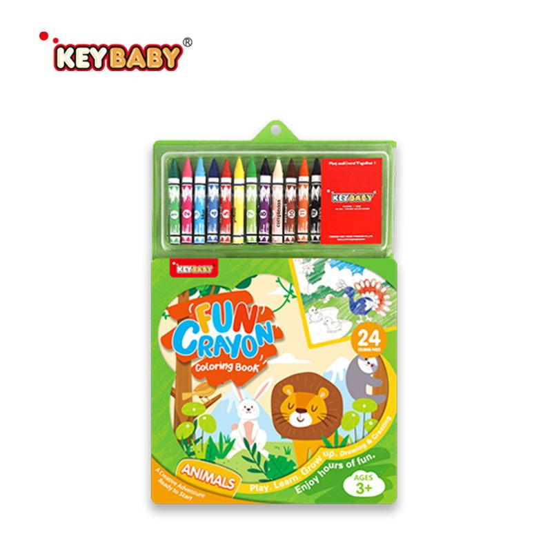 

Coloring Book with Crayons Painting Set Adult Stress Relief Office Doodle Pad Creative Drawing Art Therapy Supplies