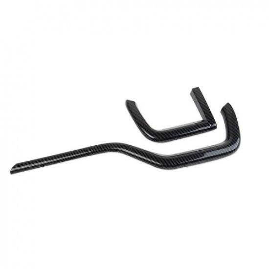 Carbon Fiber Style Center Console Dashboard Air Vent Outlet Trim for GMC Terrain