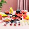 Juego de 34 piezas/bolsa de mini vajilla de cocina, juego de simulación de comida para casa de juegos de colores, modelo de cocina para bebés