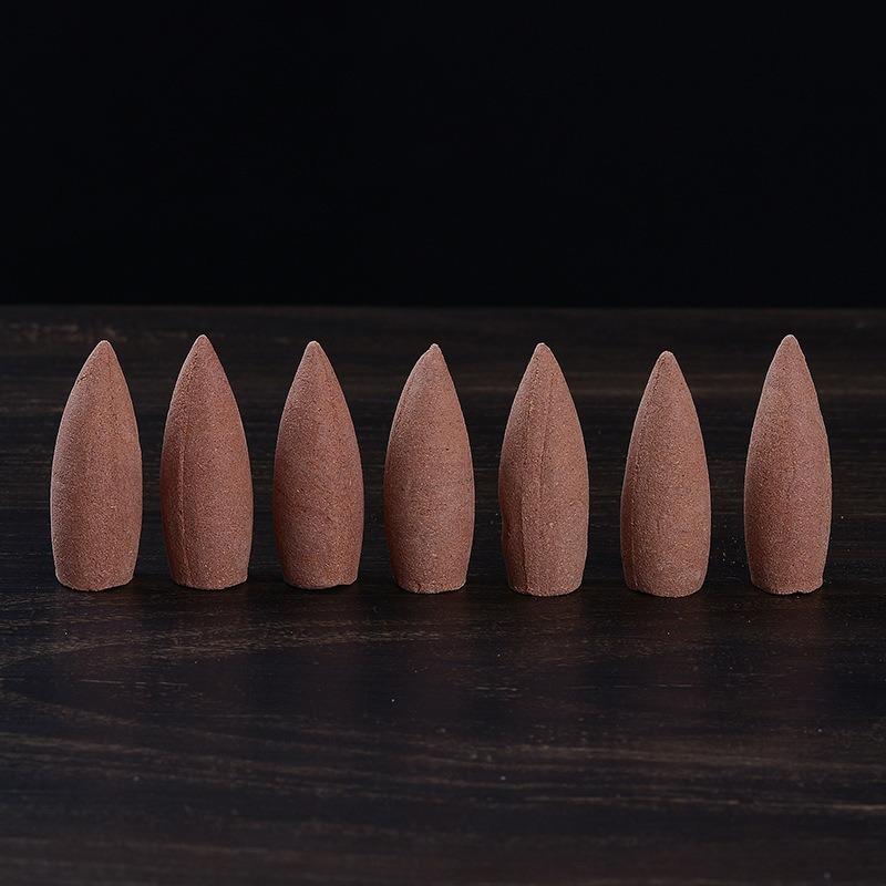 50 Capsules/box of Backflow Incense Cone Aloes Sandalwood DIY Home Office Backflow Smoke Appreciation Meditation Sedation