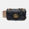 [Pre-Owned] Gucci GG Marmont Small Matelassé Shoulder Bag 'Black' - Very Good #10ZWCHP