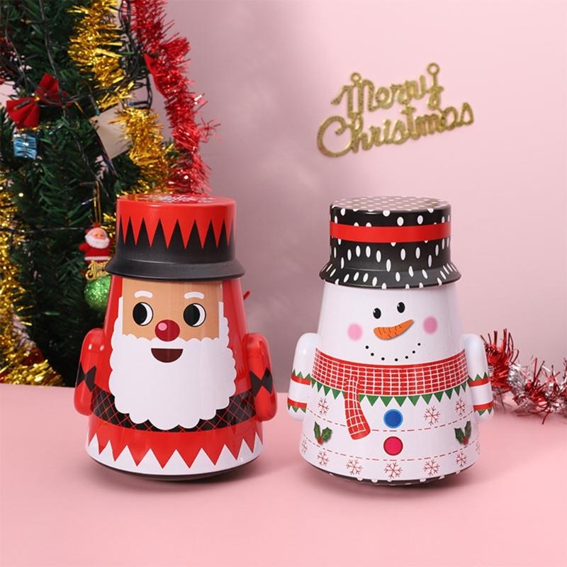 Christmas Cookie Tins with Lid Festive Cookie Tins for Gift Giving & Holiday Treats Metal Container for Cookie Food