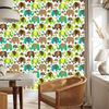 Wallpaper Elephants Animals Flowers Hearts for Living Room and Bedroom 50x1000