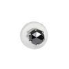 Goods Platinum Pt900 Earrings with Black Single Rose for Men and One 1 Piece [Happy Shop] Diamonds, Stone, 3mm, 0.09ct, Cut, Women, Ear,