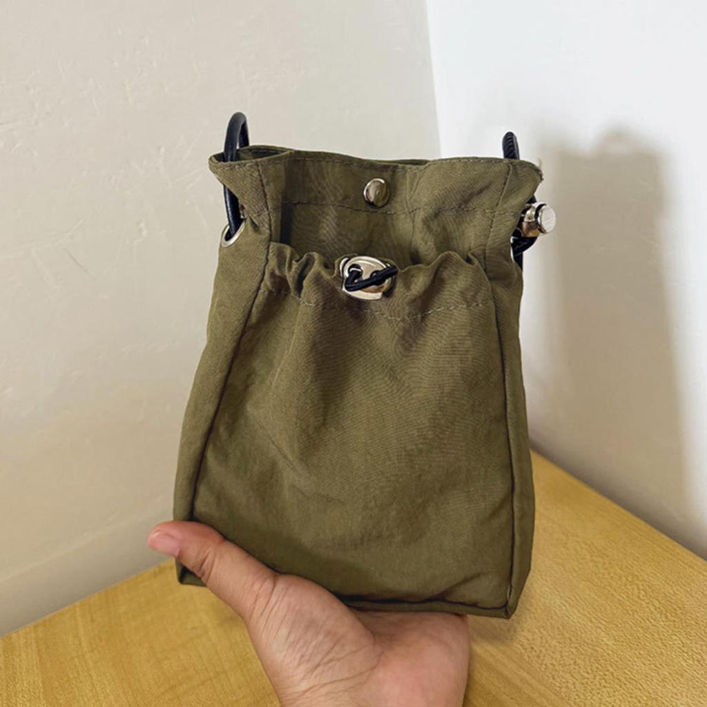 Nylon Crossbody Bag Soft Mini Phone Wallet Multifunctional Square Shoulder Bag Crossbody Purse Canvas Purse