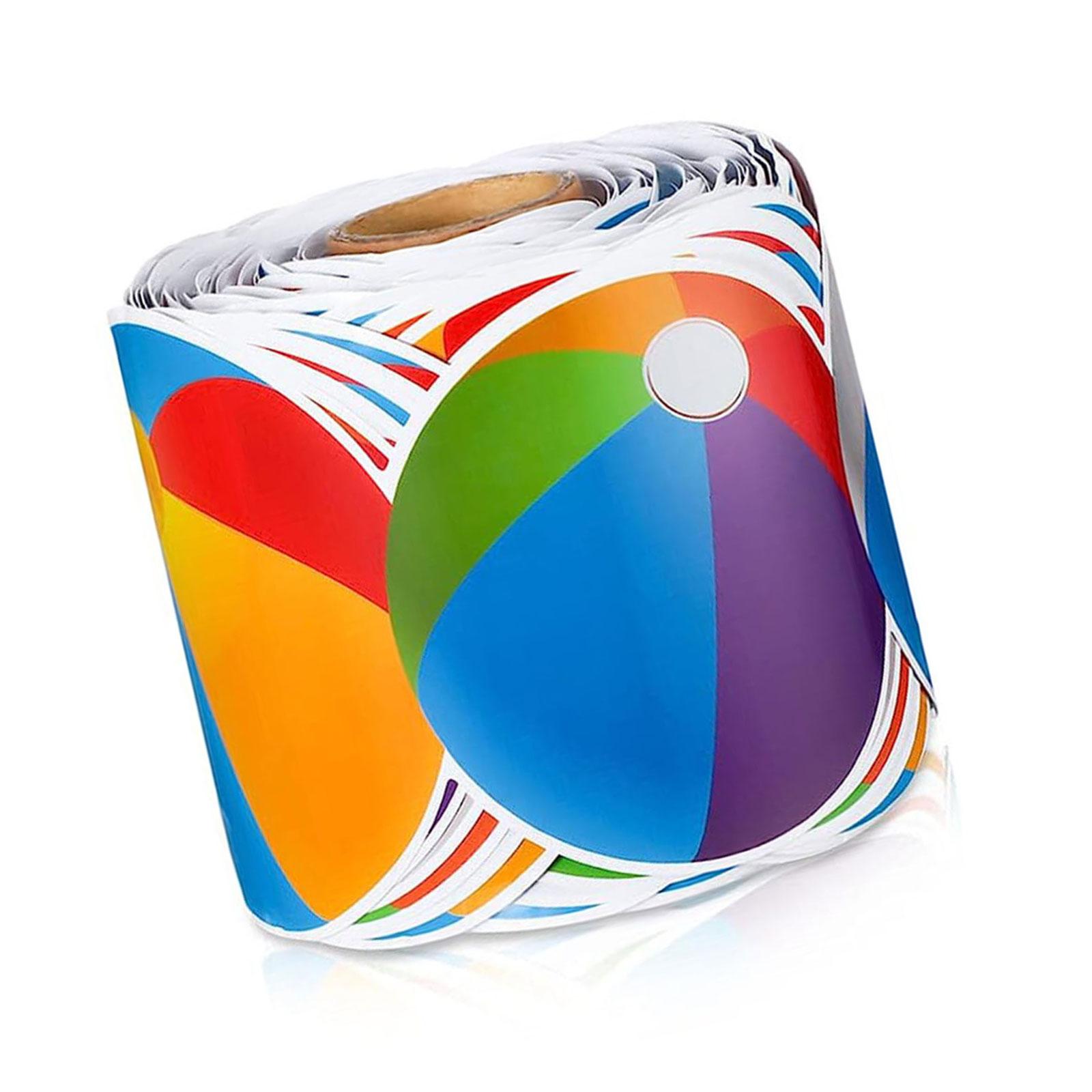 

Colorful Beach Balls Border Trim Wall Sticker Bulletin Board Border Trim 16ft-69ft for Classroom Notice Board Chalkboard A5