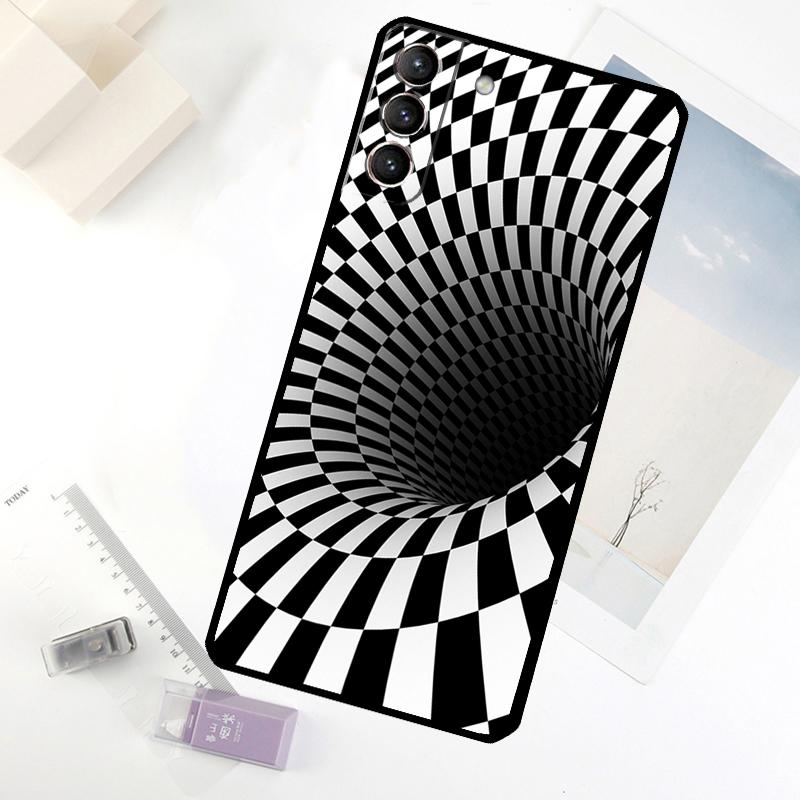 Crazy Checkered Phone Case For Samsung Galaxy S25 FE S20 FE S21 S22 S23 S24 S25 S26 Ultra S10 S25 Plus Cover