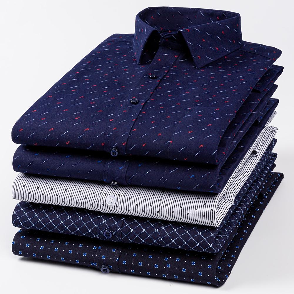 Cămașă de rochie pentru bărbați, 65% bumbac, mânecă lungă, carouri imprimate, buzunar simplu aplicat, croială regular, confortabilă, versatilă, cămăși casual subțiri