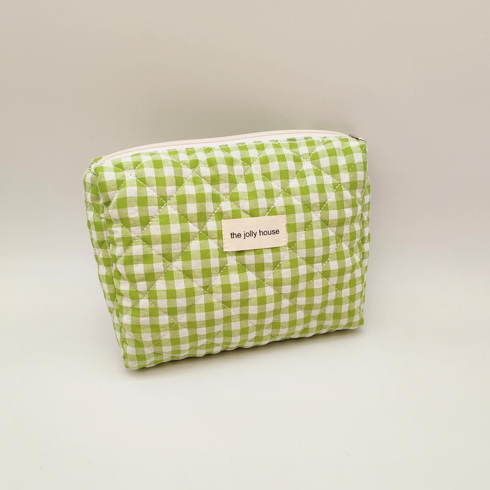 

Large Capacity Corduroy Makeup Bag Quilted Skincare Organizer Cosmetic Bag Travel Wash Bag Outdoor Key Headphones Phone Pouch