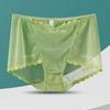 Große Größe Damen Sommer Dünn Modisch Spitze Netzgarn Transparent Bauchweg Hüfte Hohe Taille Dreieck Slips