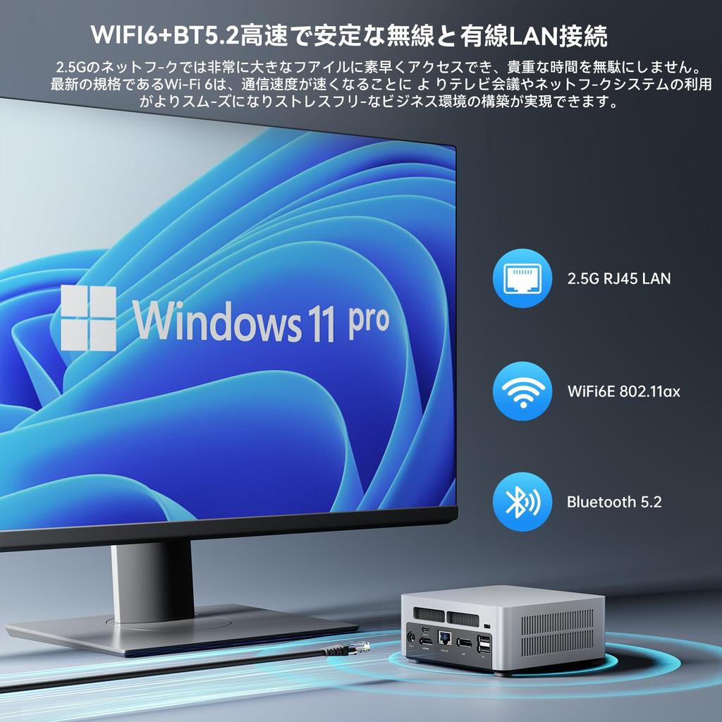 GD90 Mini 12th Gen Core 32GB RAM 1TB SSD up to 64GB PCIe Output Windows 11 Silver PC, i9-12900HK, + (Supports DDR4/2TB 4.0 SSD), Wi-Fi 6E/BT 5.2,