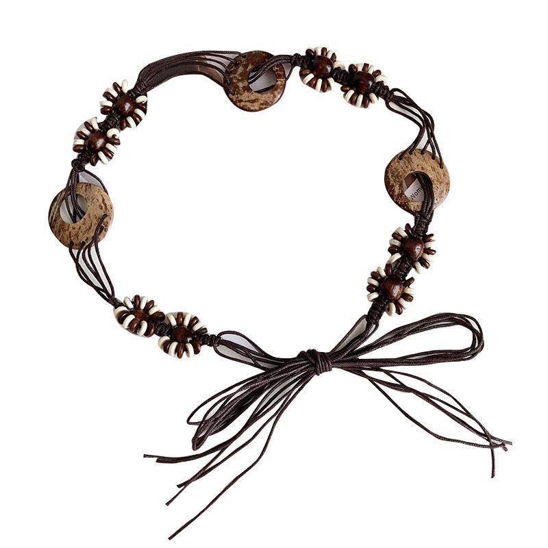 Bohemian Accessories Ethnic Waist Rope Dress Waist Chain Woven Belt Belt Women's Personality Trendy Waist
