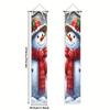 Merry Christmas Couplet Banner Snowman 1 Pair Polyester Indoor Outdoor Decor