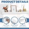 2/4Pcs Magnetic Book Shelf 16.93 Inch Reusable Acrylic Magnetic Shelf Holds 8.8 Lbs Multi-purpose Magnetic Holder for Classrooms