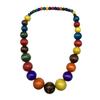 Ensemble collier et boucles d'oreilles en perles de bois exagérées style bohème Style européen américain Mode de vacances.
