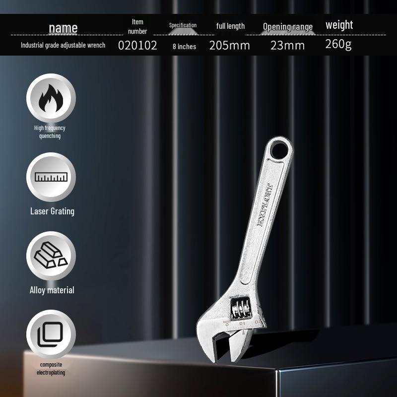 Pioneering Multi-Size Adjustable Wrench: 4'' & 6'' Mini Plumbing Tool