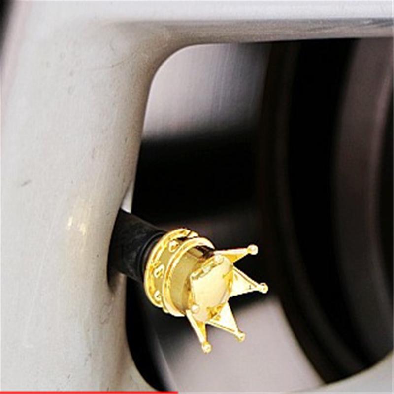 Universal King Queen Crown Car Truck Bike Tire Air Valve Stem Caps Wheel Rims
