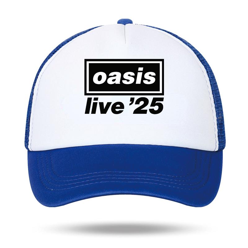 OAsis Printed Mesh Summer Baseball Cap Men Women Party Music Outdoor Fashion Gorros  Sports Breathable Outdoor Sports  Hat