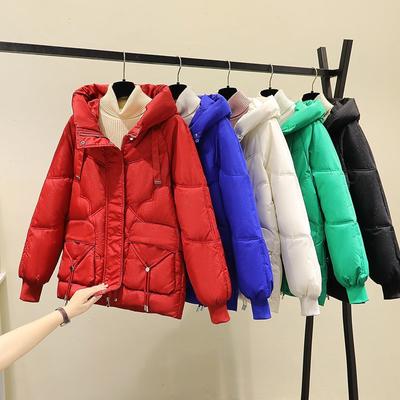 High-end Women's Thickened Hooded Cotton Jacket. Winter Long Korean Style Down Cotton Coat for Women