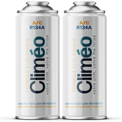 Climeo 2X400Ml - Ecological Refrigerant R134A/R12 | DIY Air Conditioning Service