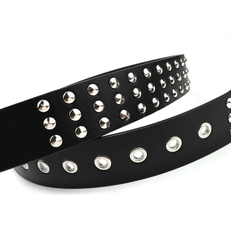 Christmas Gift Waist Belt with Pin Hole Decor Vintage Pu Wide Adjustable Women Waist Seal Cowgirl Belt for Coat