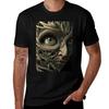 Face With Lines And Shapes Tshirt Antiwrinkle Short Sleeve Tshirt