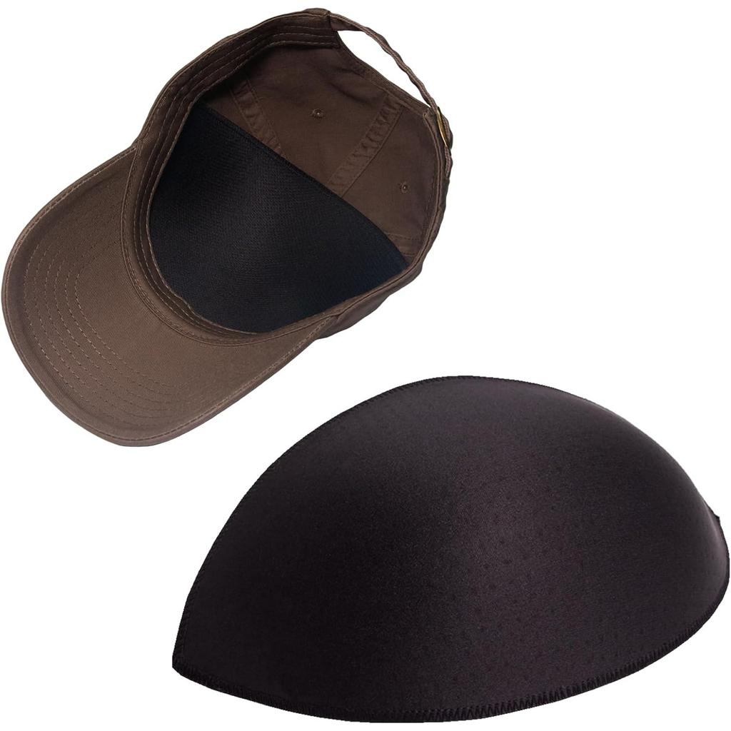 Adjustable Hat Support Pad with Built-in Anti-Deformation Soft Sweat-Absorbent for Curved Fit of Baseball Caps, Visors