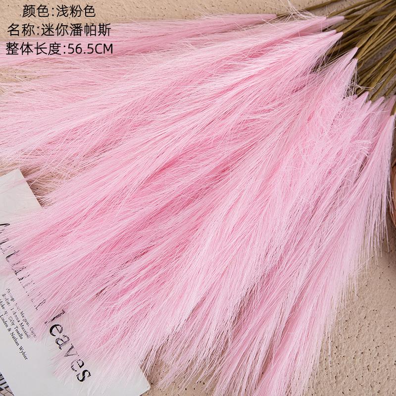 Artificial Flower Mini Pampas Reed Grass INS Wind Simulation Flower Manufacturer Home Decoration Wedding Wholesale