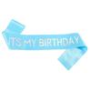 "It's My Birthday" Satin Sash with Shoulder Strap and Hot Stamping