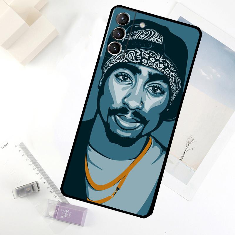 Tupac 2Pac Amaru Shakur Phone Case For Samsung Galaxy S25 S26 Ultra S20 S21 S22 S23 S24 Ultra S10 Plus S25 FE Cover