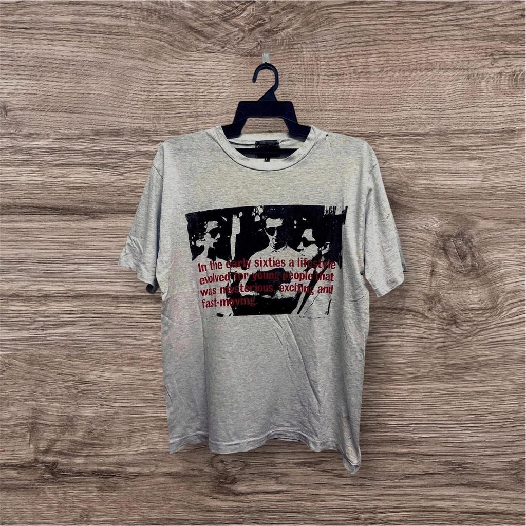 Vintage 90’s Man Kearney House Vintage / Fotofolio Edition / Photoprint / Photo Tee / Black White Photograph / Fashion Portraits / Size L