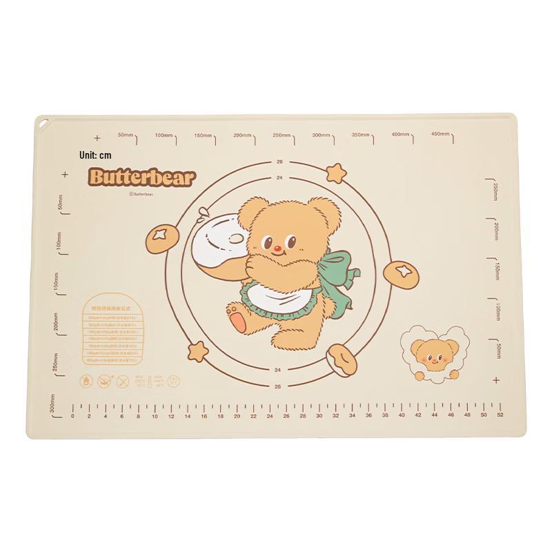 Modern Housewife Butter Bear Silicone Kneading Mat Set