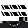 6Pcs Reflective Car Wheel Rim Vinyl Stickers Hash Mark Stripe Racing Wheel Hub Decals for Size 18" - 21" decorative sticker