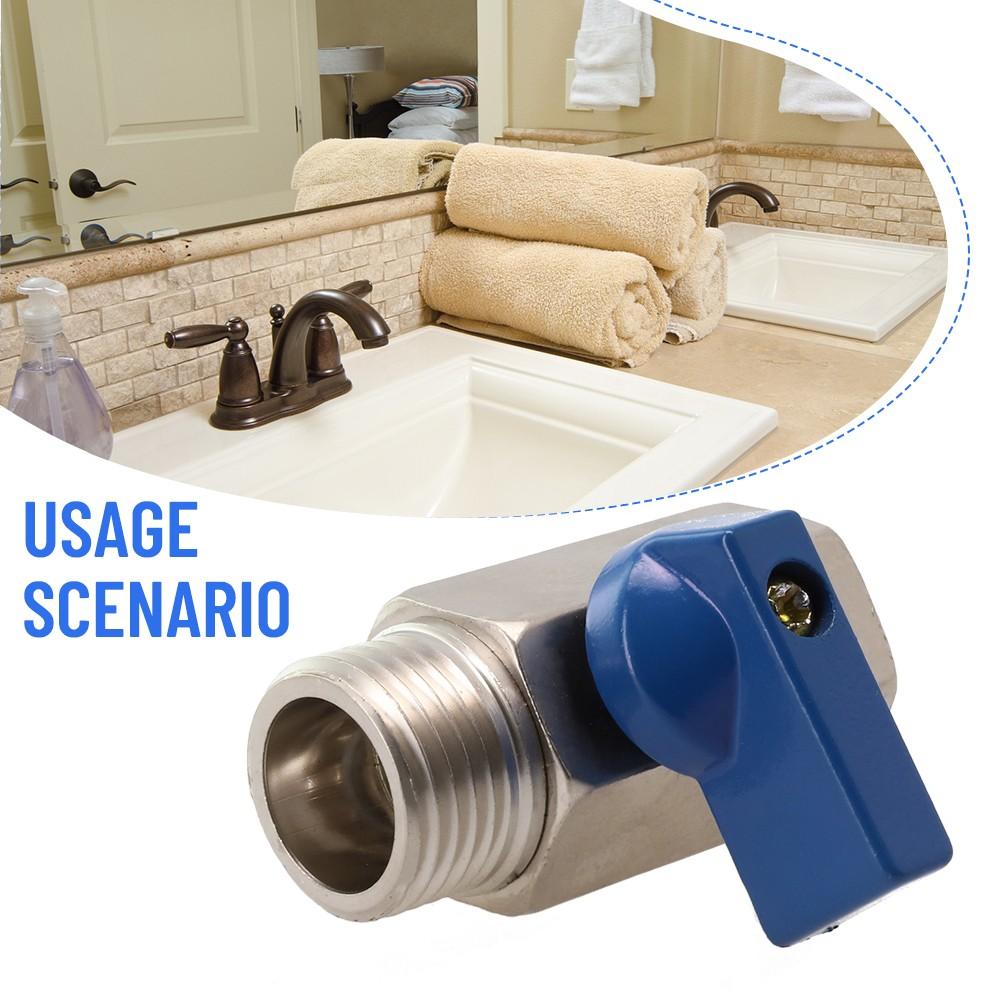 Shut-off Ball Valve 1/4 -3/8 -1/2 Zoll Adjustable Druable