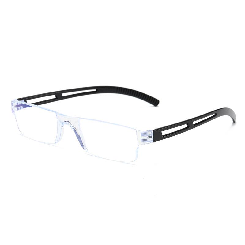 New Men Women Rimless Reading Glasses Anti Blue Light Magnification Eyewear Presbyopic Glasses +100~+400