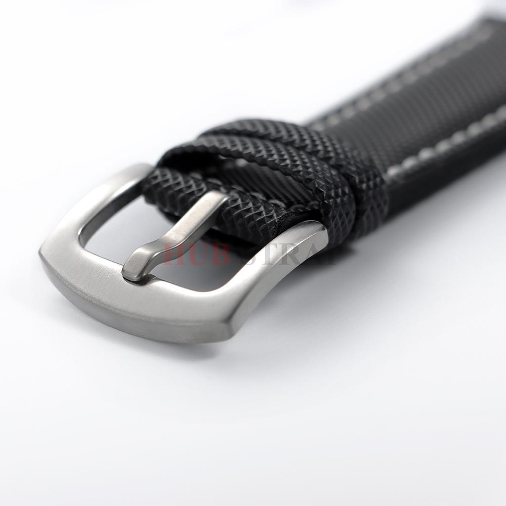 20 22 24mm Carbon Fiber Nylon Plaid Strap Silicone Watchband for Omega for Seiko Men Women Soft Waterproof Wristband Accessories