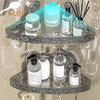 Bathroom Storage Rack with Hooks Transparent Wall-mounted Punch-free Self-adhesive Great Load Bearing Anti-slip Cosmetic Toothpaste Sink Oaganizer