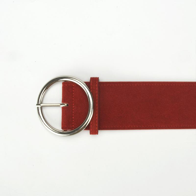 New Retro Waistband for Women Round Buckle Pin Buckle Belt for Women Fashion Decoration Versatile Dresses Coat Belt for Women