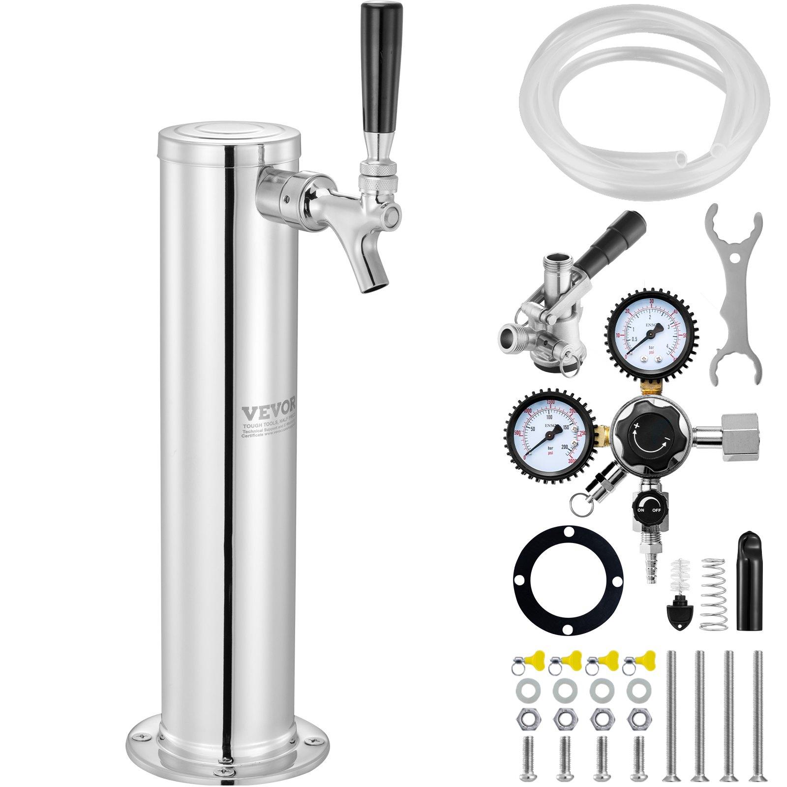 VEVOR Kegerator Tower Kit, Single Tap