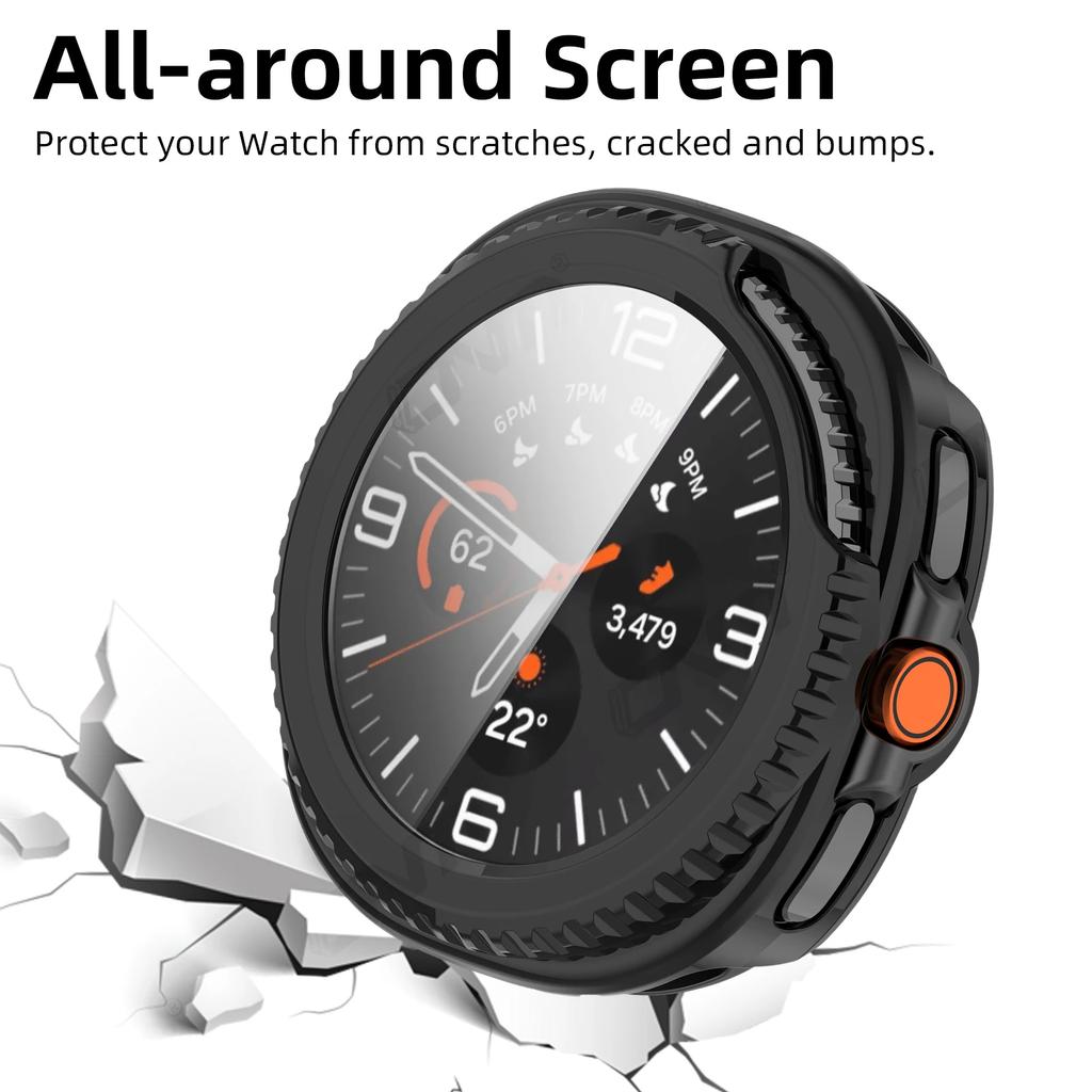 Sklo+Pouzdro pro Samsung Galaxy Watch 8 Classic 40mm 44mm Tvrzené sklo Ochranná fólie na displej & Tvrdý PC Ochranný nárazník Příslušenství