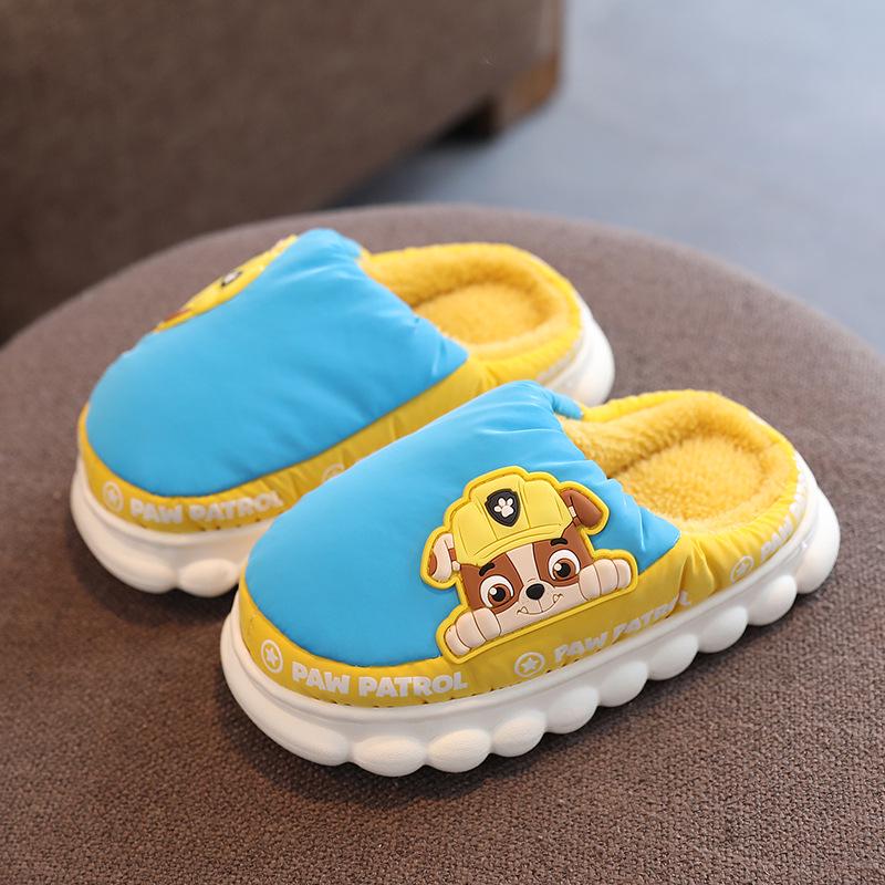 Paw Patrol Kids' Cotton Slippers for Autumn/Winter - Boys, Girls, and Women's Indoor Fur Slippers