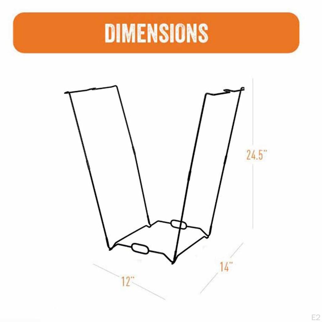 Ogrodowy Stojak na Worki na Śmieci, Wszechstronne Akcesoria, Stojak na Śmieci, Składany do Pielenia