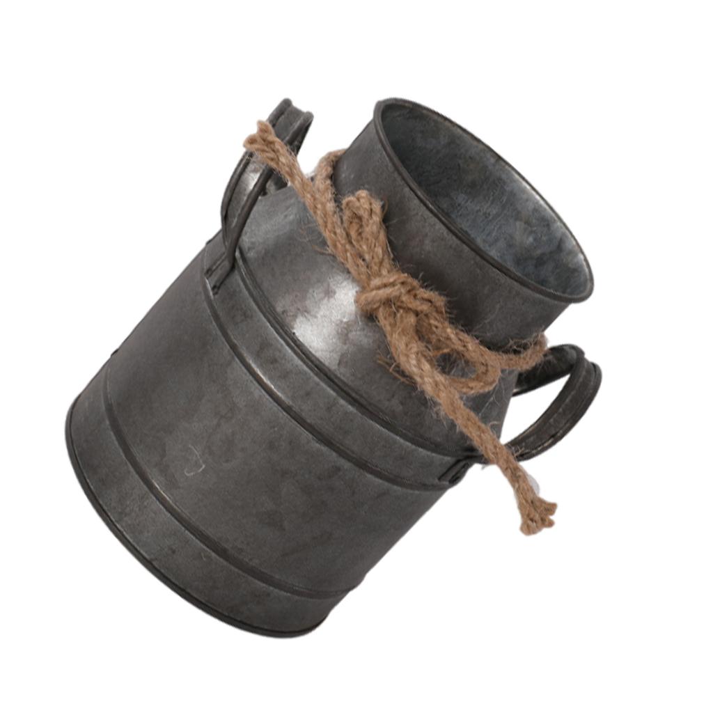 Francouzská venkovská elegance Železná květinová váza Malá primitivní farma Džbán na mléko pro květinovou výzdobu Venkovská váza