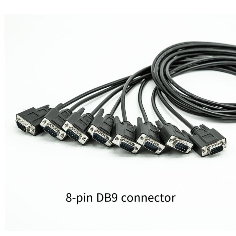 Fast speed RS232 PCIe Expansion Cable DB78Pin to 8 DB9Pin Port For Server Lab And Data Center Connectivitys