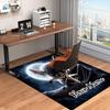 1PC Custom Name Nighttime Bat Majesty Theme Floor Mat Ideal for Living Room, Game Rooms, Office, Bedroom, Floor Mat Playful Design