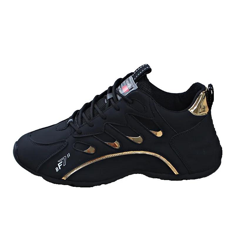 Luxury campus sports style black white male sneakers 2025 autumn unisex high quality soft leather platform Outdoor Men shoes