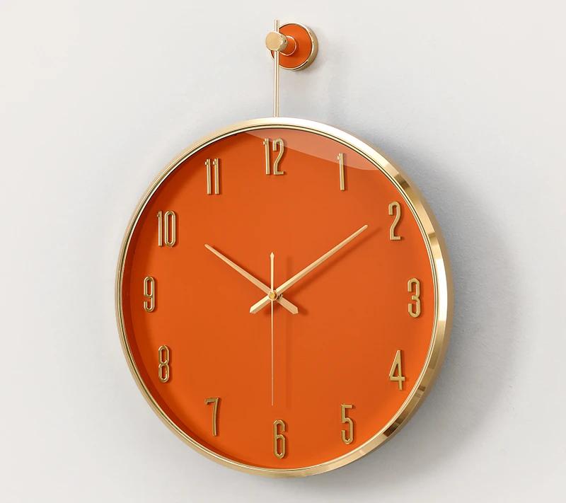 Modern Simple Interior Wall Clock Fashion Creative Interior Clock Light Luxury Silent Bedrooms Horloge Murale Home Decoration