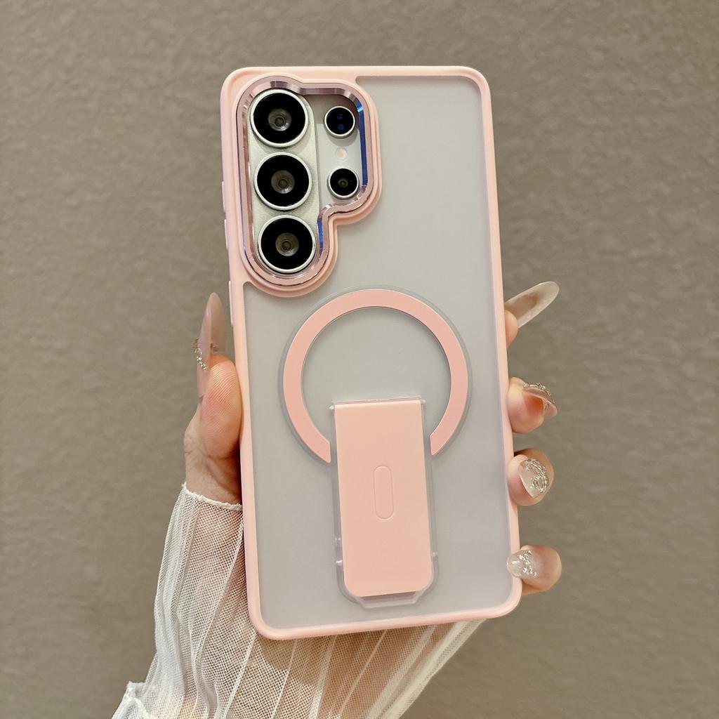 Samsung S26ultra sound bracket matte magnetic mobile phone case s25plus anti-drop simple protective case