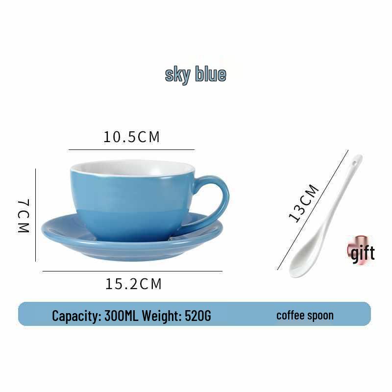 European Ceramic Coffee Set: Professional Latte Art, Cappuccino & Sawada Cups