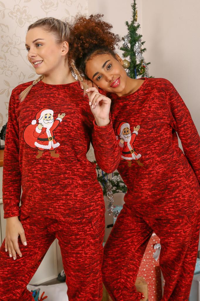 Akbeniz Welsoft Women's Polar Lover Combination Pajama Set 50125
